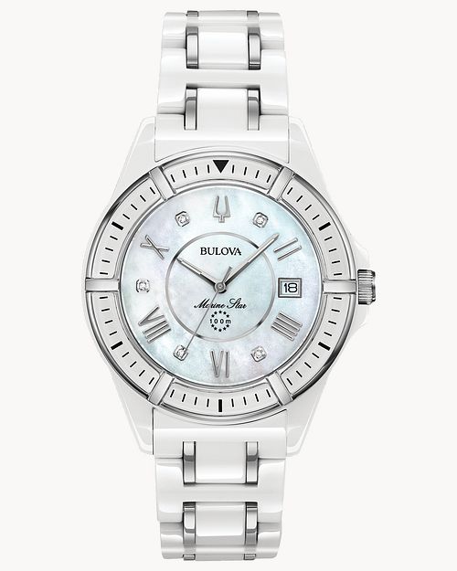 Bulova marine star white online